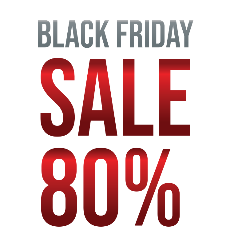 Black Friday Sale 80%