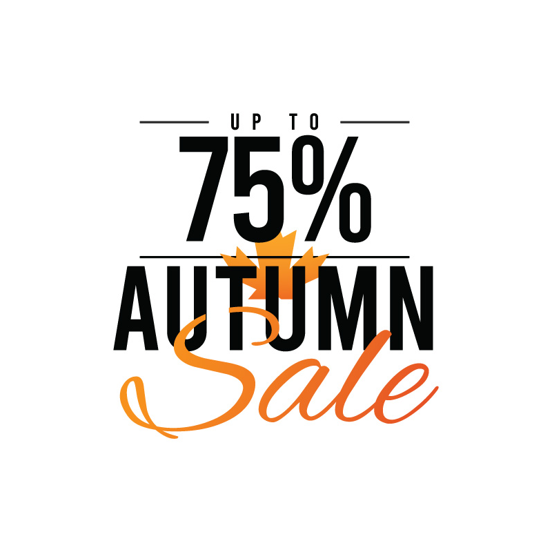 75% autumn sale