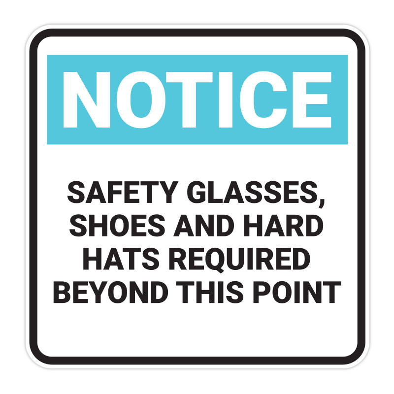 Safety Glasses, Shoes And Hats