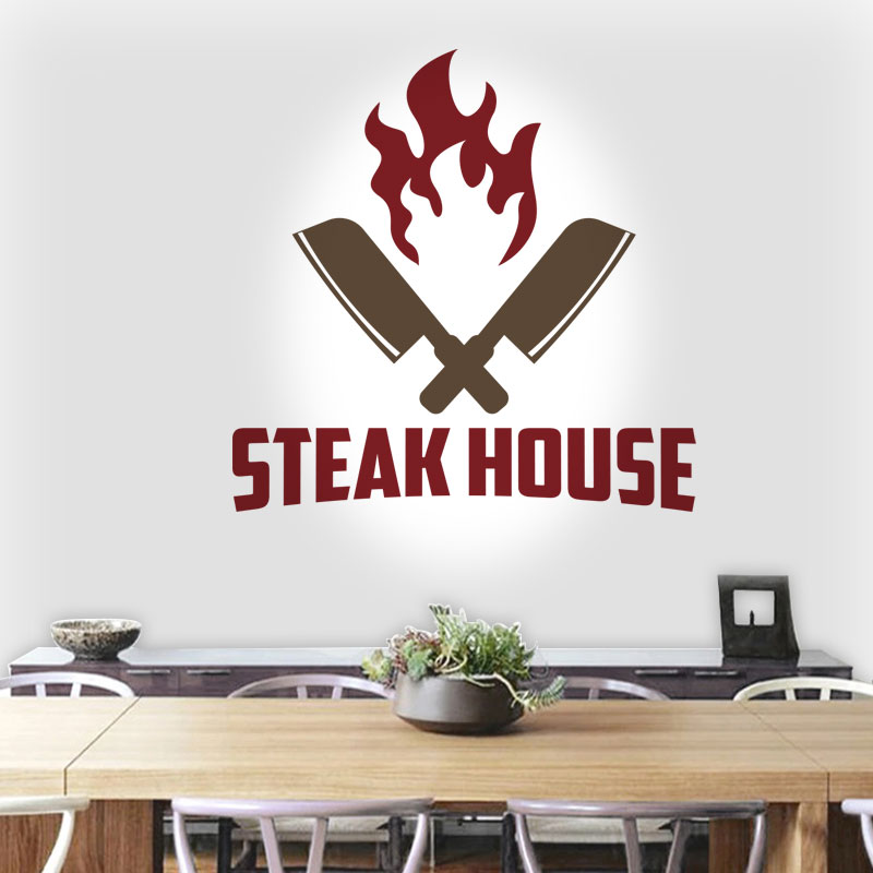 Αυτοκόλλητο Τοίχου - Steak House