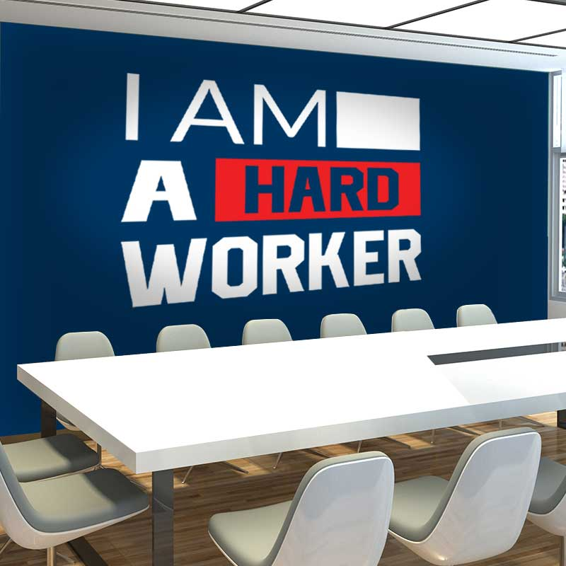Αυτοκόλλητο Τοίχου - I Am Harder Worker
