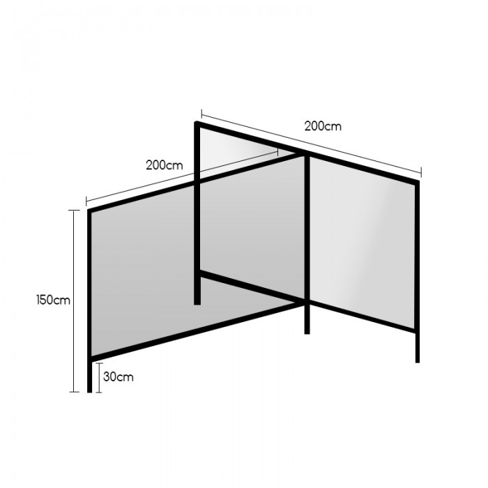 STAND T 200Χ150 (2 ΤΕΜΑΧΙΑ) |  plexiglass