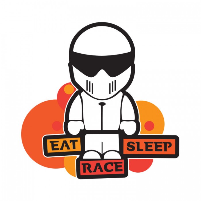 eat sleep race - character