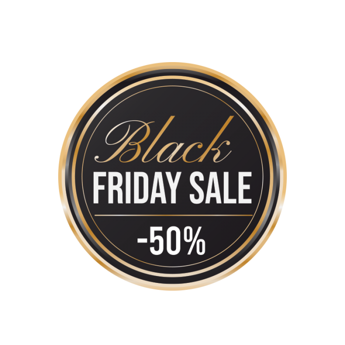 Black Friday Sale -50%