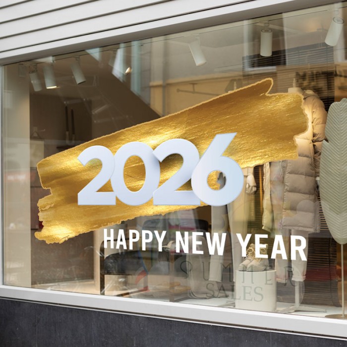 Happy New Year 2026 Sticker