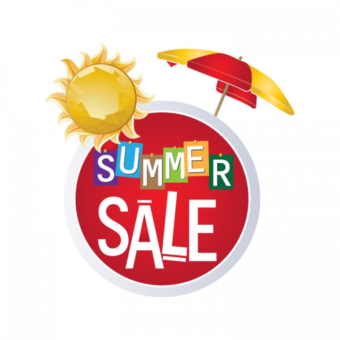 Summer Sale πολύχρωμα γράμματα