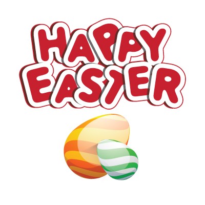 Happy Easter Red Letters