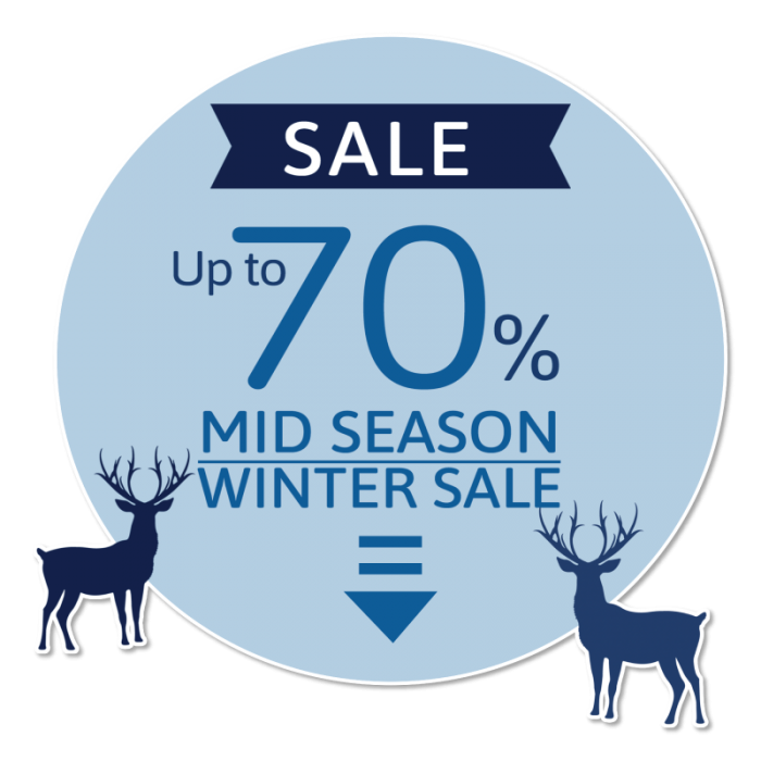 Μπλε Mid Season Winter Sale