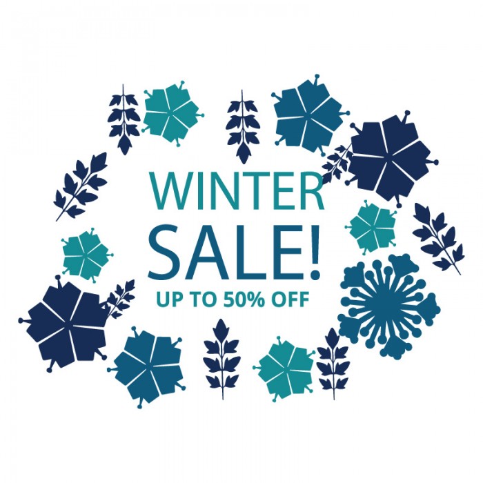 Μπλε Νιφάδες Winter Sale