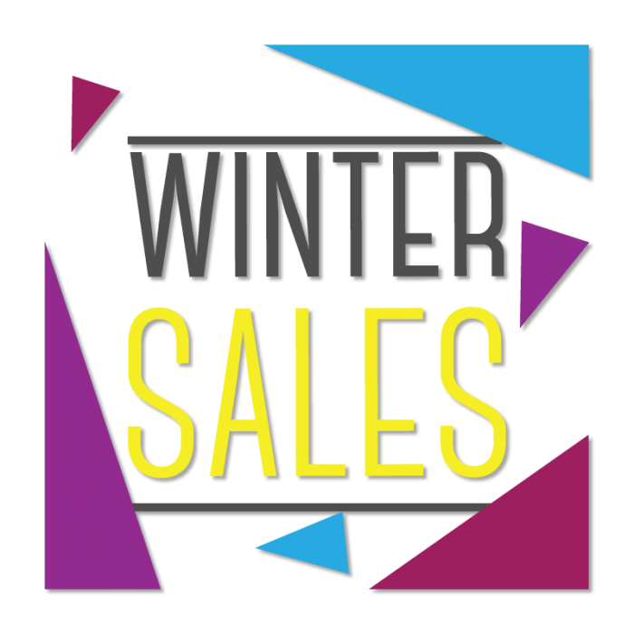 Μωβ-μπλε Winter Sales