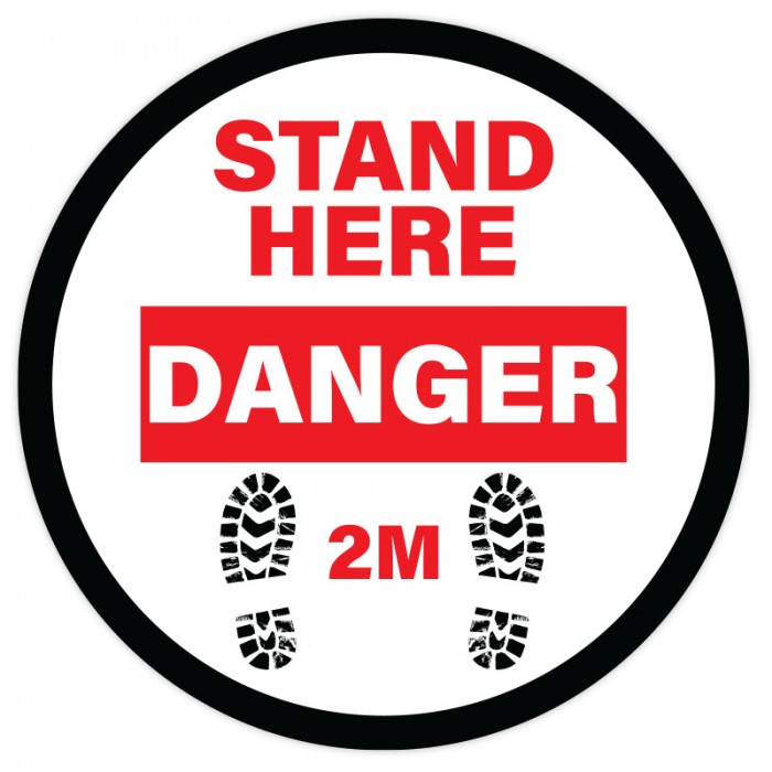 STAND HERE-DANGER