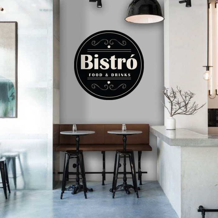 Αυτοκόλλητο Τοίχου - Bistro