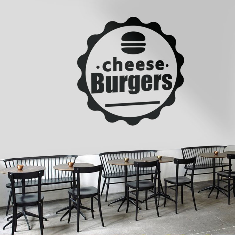 Αυτοκόλλητο Τοίχου - Cheese Burgers