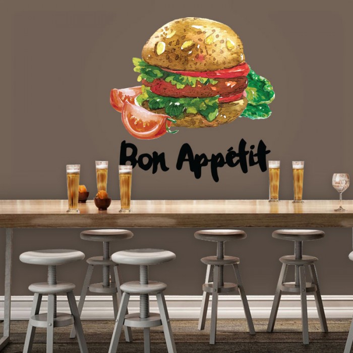 Αυτοκόλλητο Τοίχου - Bon Appetit