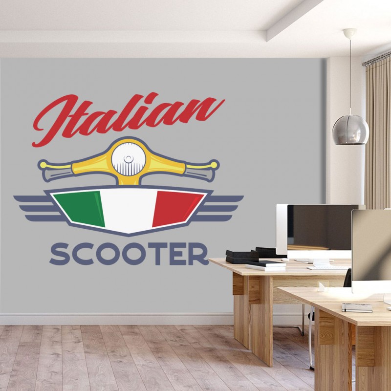 Αυτοκόλλητο Τοίχου - Italian Scooter