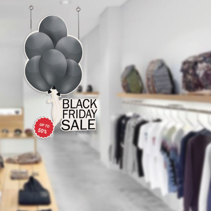 Black Friday Sale Μαύρα Μπαλόνια