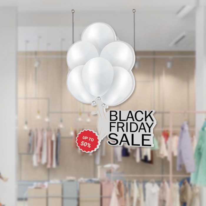 Λευκά Μπαλόνια Black Friday