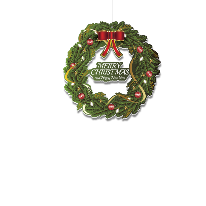 Merry Christmas wreath