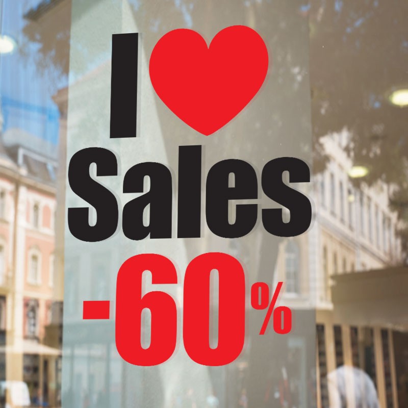 I love sales -60% με καρδιά