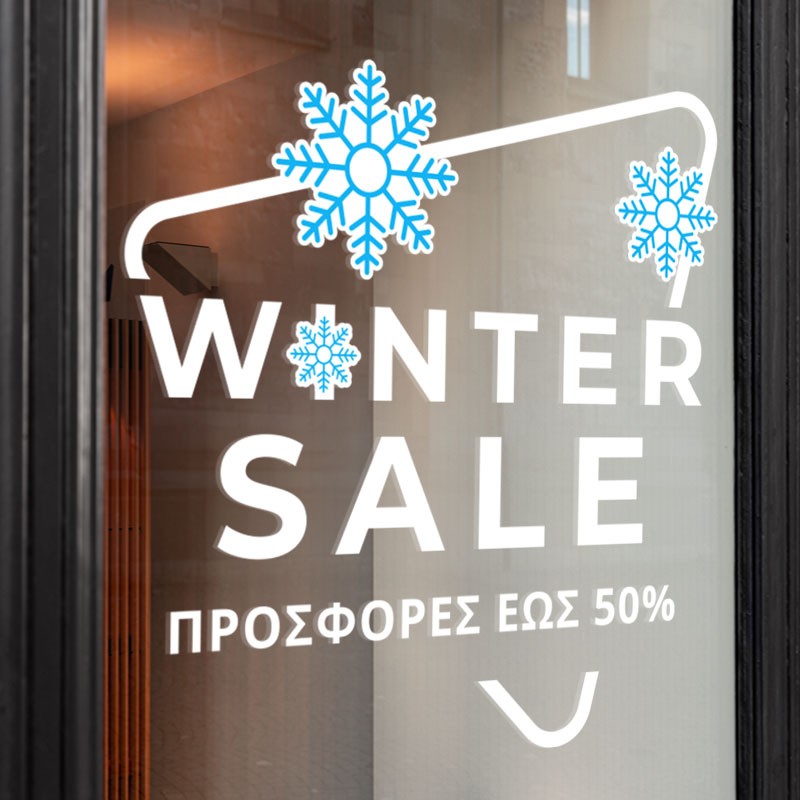 Winter Sales Snowflakes 50%