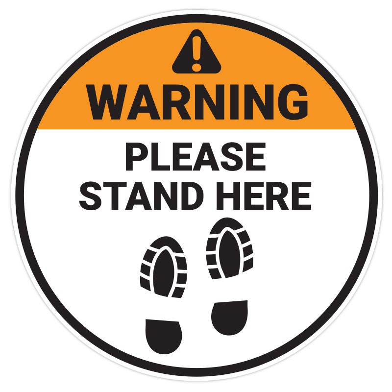 Please Stand Here Bootprint