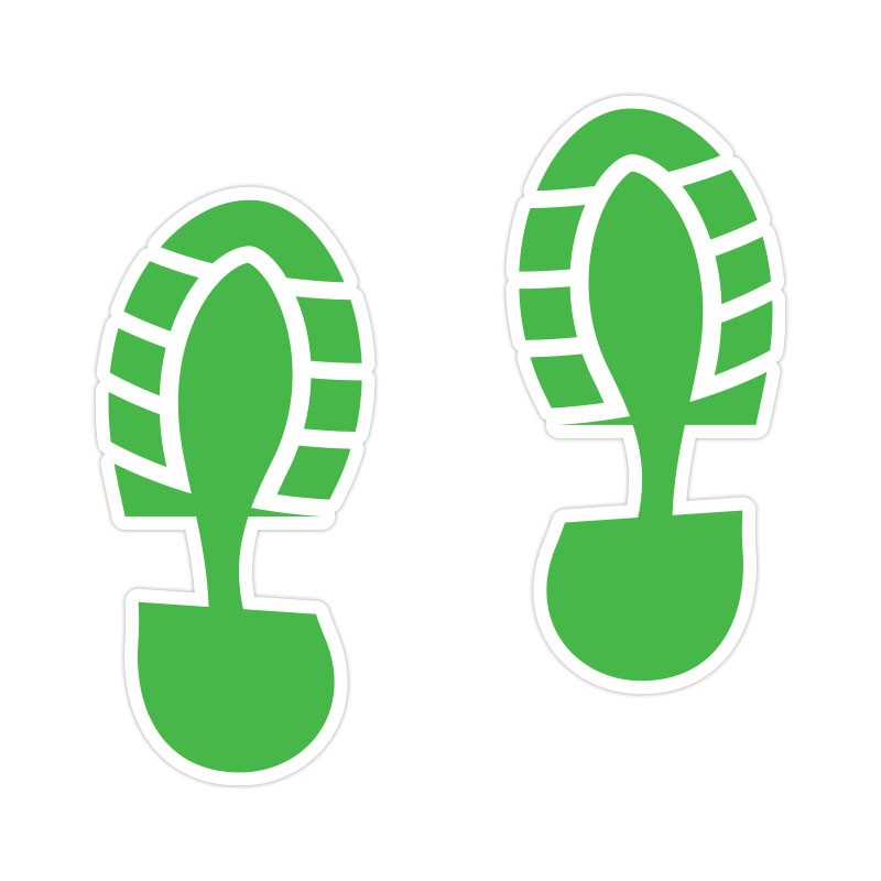 Shoe Print Πράσινο