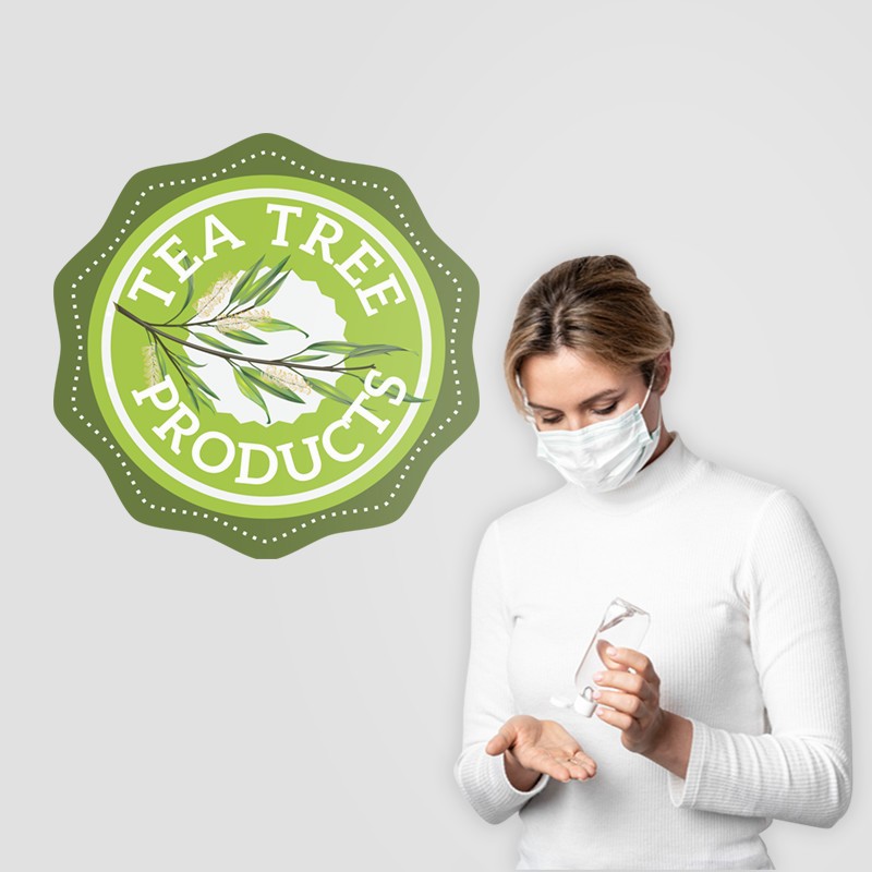 Αυτοκόλλητο Τοίχου - Tea Tree Products