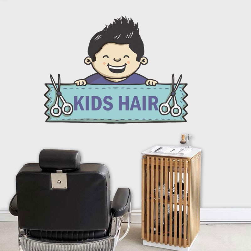 Αυτοκόλλητο Τοίχου - Kids Hair