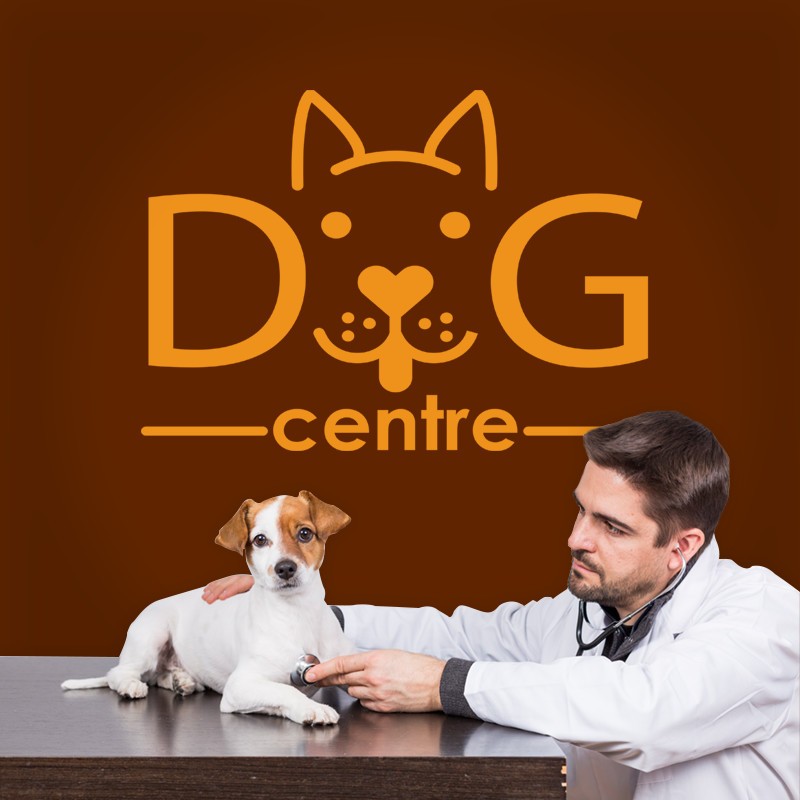 Αυτοκόλλητο Τοίχου - Dog Centre